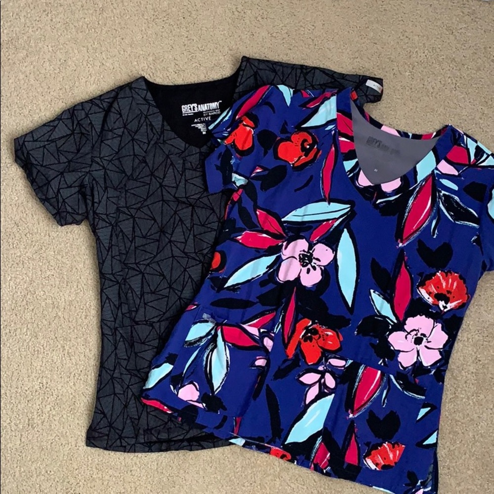 Greys Anatomy Medium Scrub Tops
